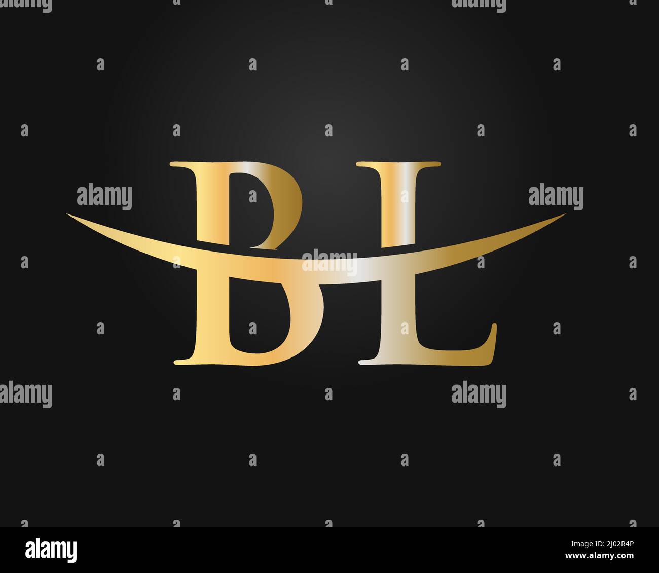 Initial Monogram Letter BL Logo Design Vector. BL Logo Design Template Stock Vector