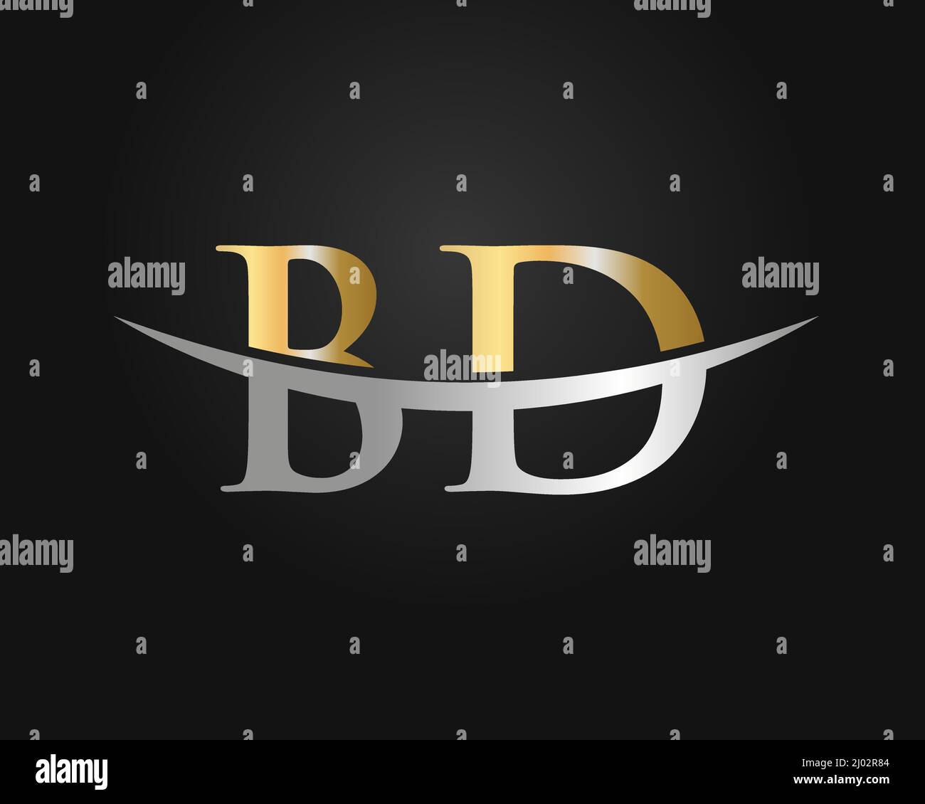 Initial Monogram Letter BD Logo Design Vector. BD Logo Design Template Stock Vector Image & Art