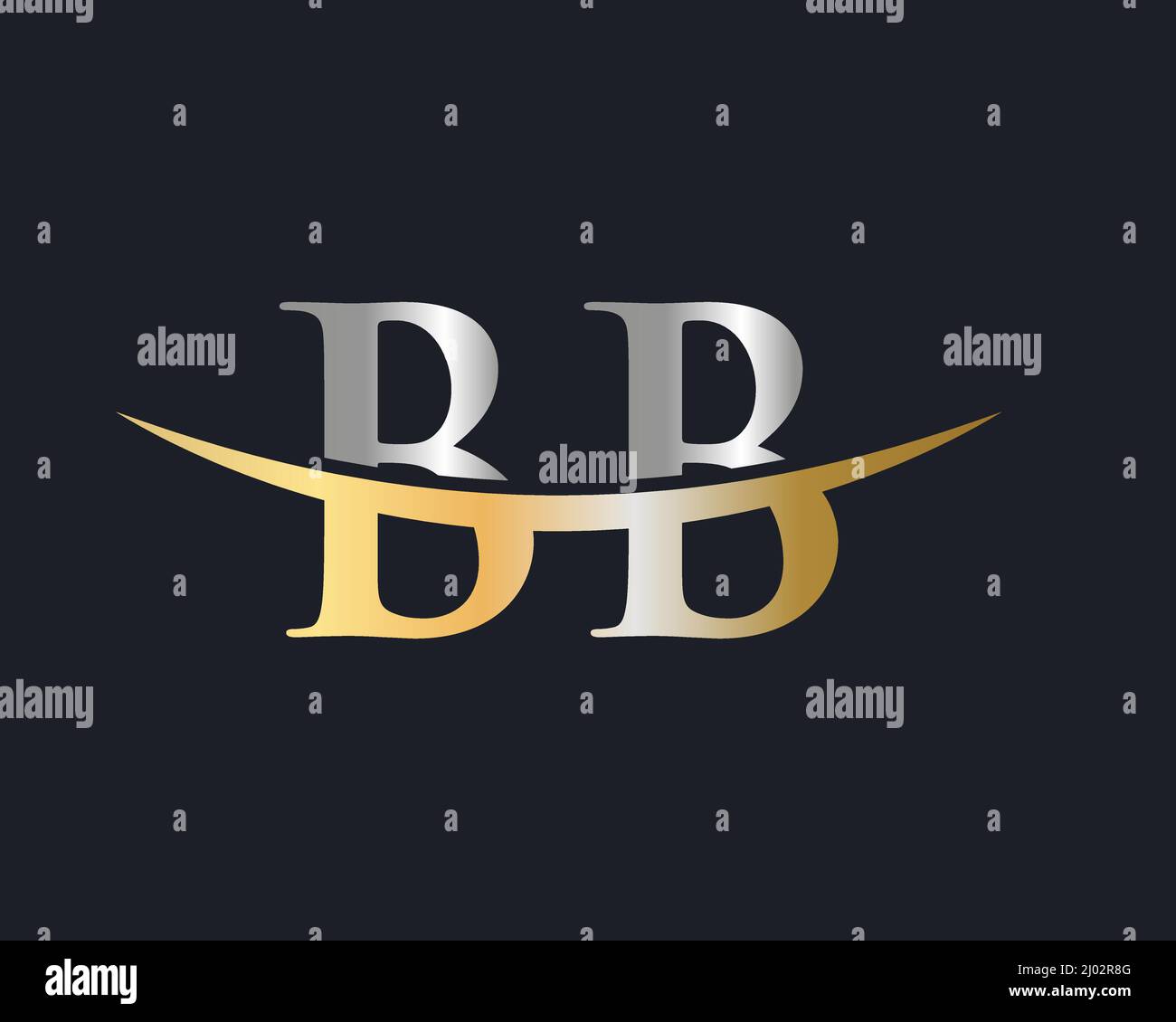 Initial Monogram Letter BB Logo Design Vector. BB Logo Design Template Stock Vector