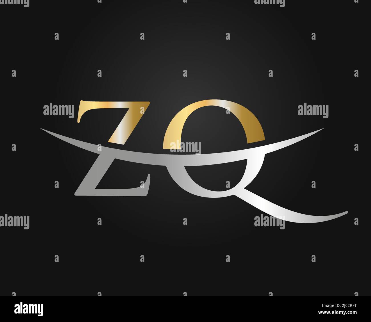 Initial Monogram Letter Zq Logo Design Vector Zq Logo Design Template
