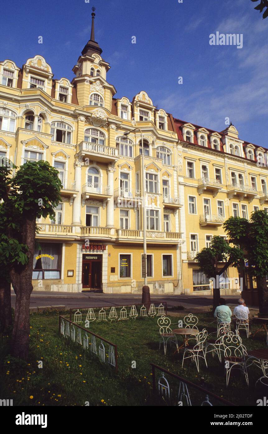Tchequie Czech Republic hotel marianske lasne marienbad Stock Photo
