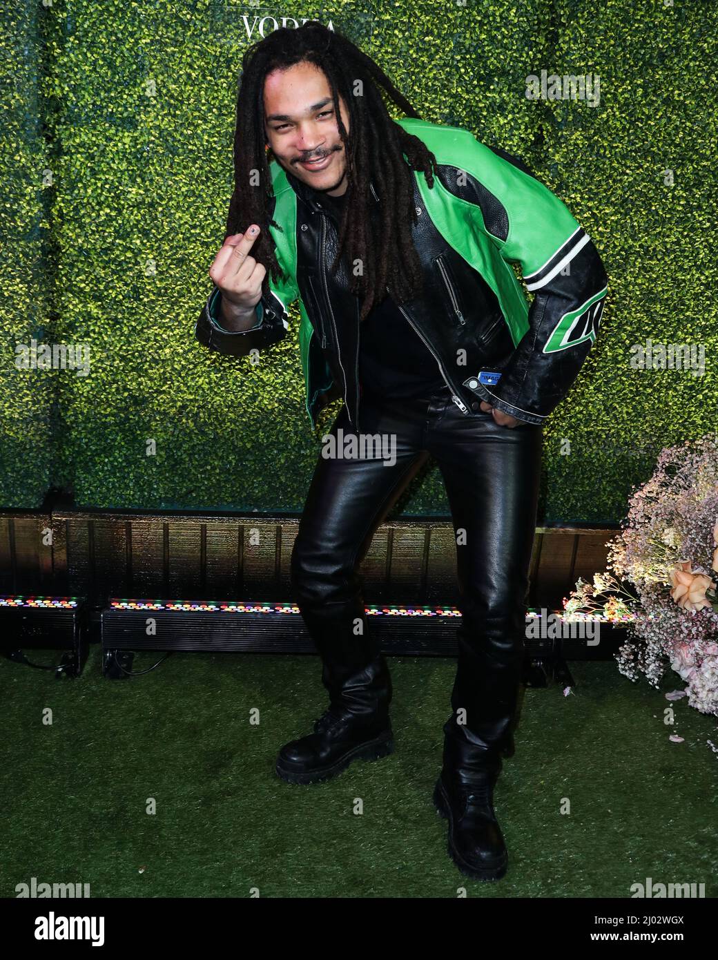Los Angeles, United States. 15th Mar, 2022. LOS ANGELES, CALIFORNIA, USA - MARCH 15: Luka Sabbat arrives at the Sunny Vodka Launch Party held at Terminal 27 on March 15, 2022 in Los Angeles, California, United States. (Photo by Xavier Collin/Image Press Agency) Credit: Image Press Agency/Alamy Live News Stock Photo