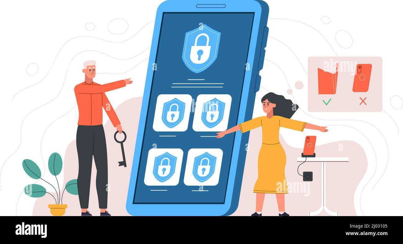 Parent software control, kids gadgets and social media prohibition. Mom