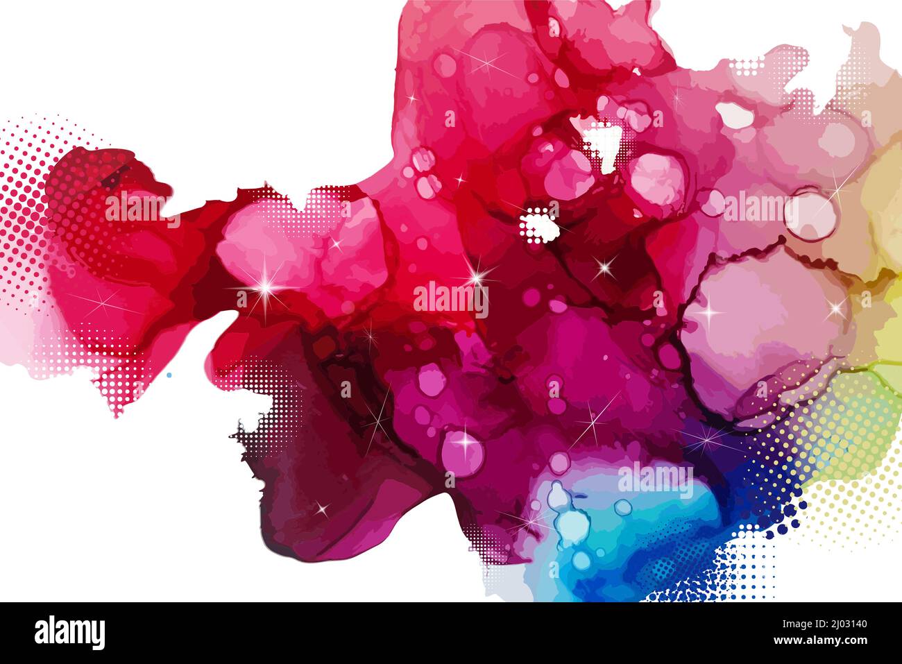 Ink mixed water background Stock Vector Images - Alamy