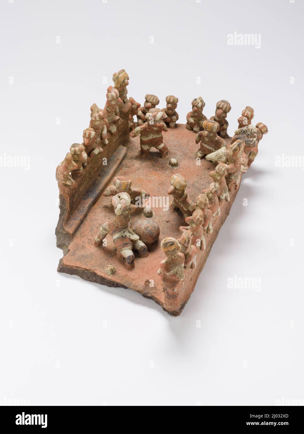 Ball Court Model. Mexico, Nayarit, 200 BCE500 CE. Ceramics. Slip