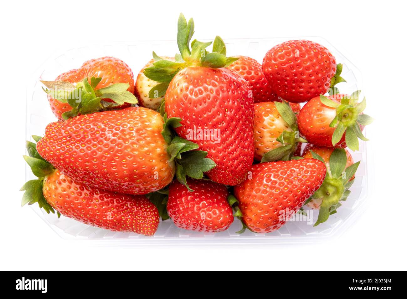 strawberry in a on a white background Stock Photo Alamy
