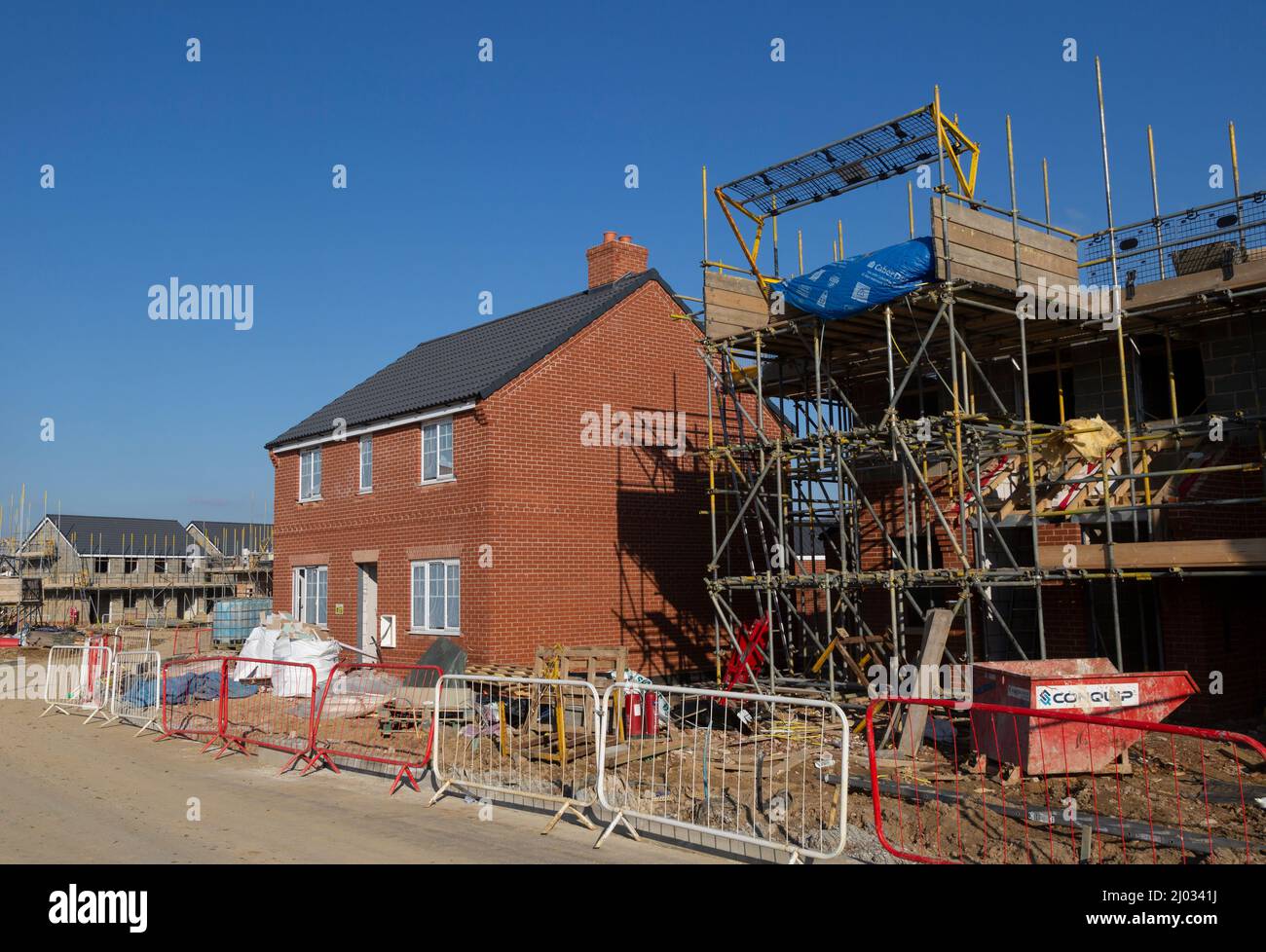 Construction site for new houses by Persimmon Homes, Buckton Place
