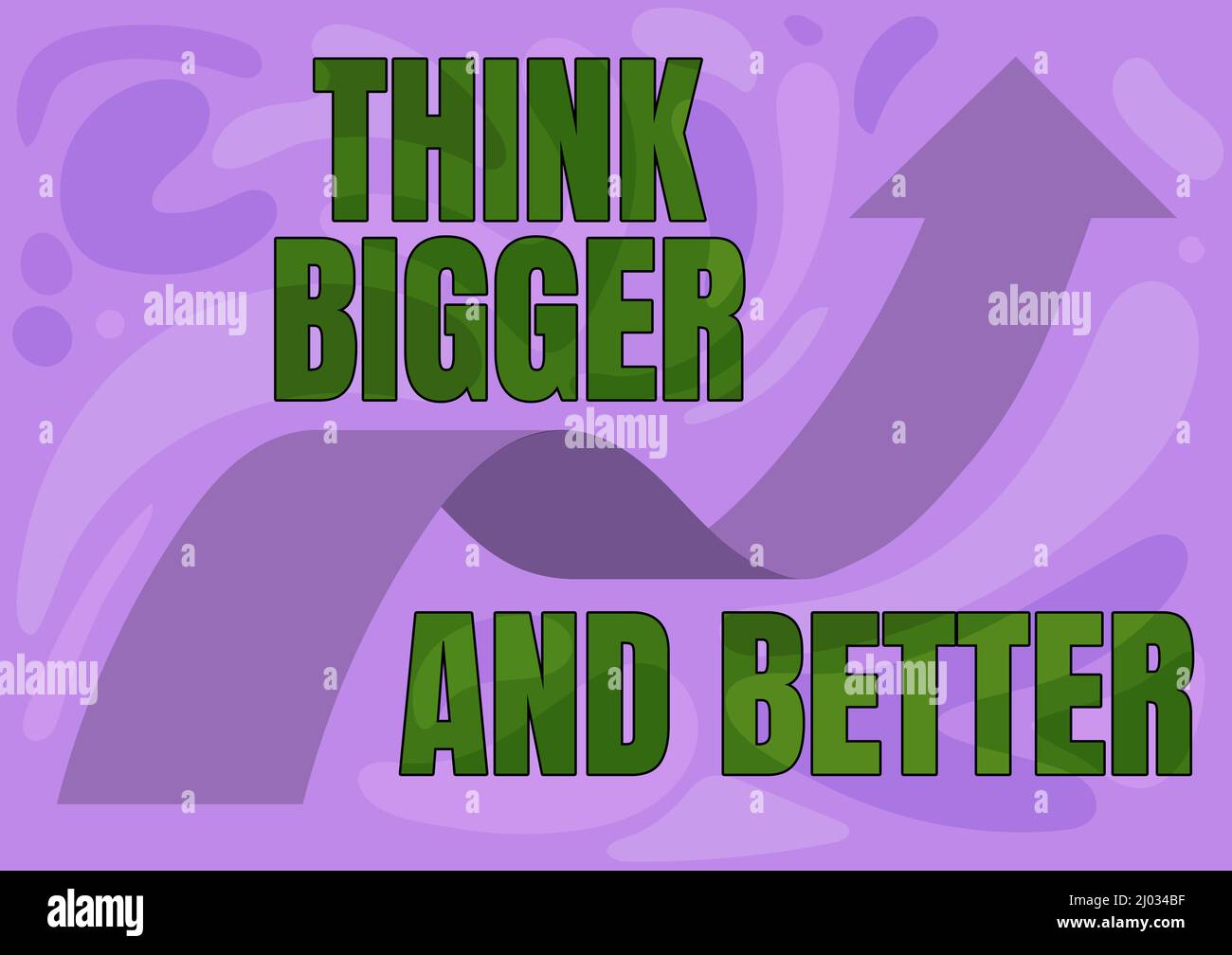 Handwriting Text Think Bigger And Better Word Written On No Limits Be Open Minded Positivity