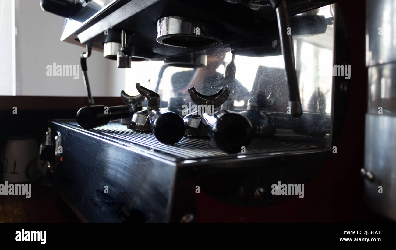 espresso machine inside a coffee shop in tulum mexico Stock Photo Alamy