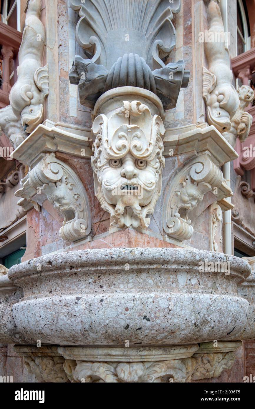 The four fountains, Messina, Sicily, Italy, Europe Stock Photo