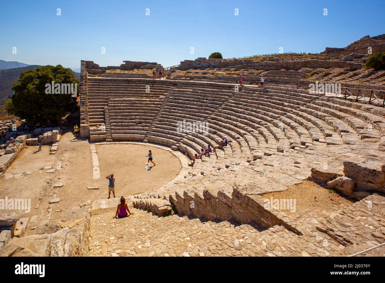 Archaeological Area of Segesta, Calatafimi, Trapani, Sicily, Italy, Europe Stock Photo