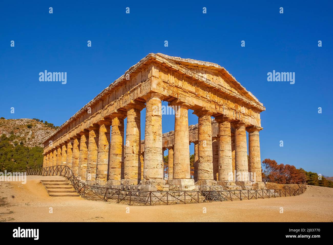 Archaeological Area of Segesta, Calatafimi, Trapani, Sicily, Italy, Europe Stock Photo