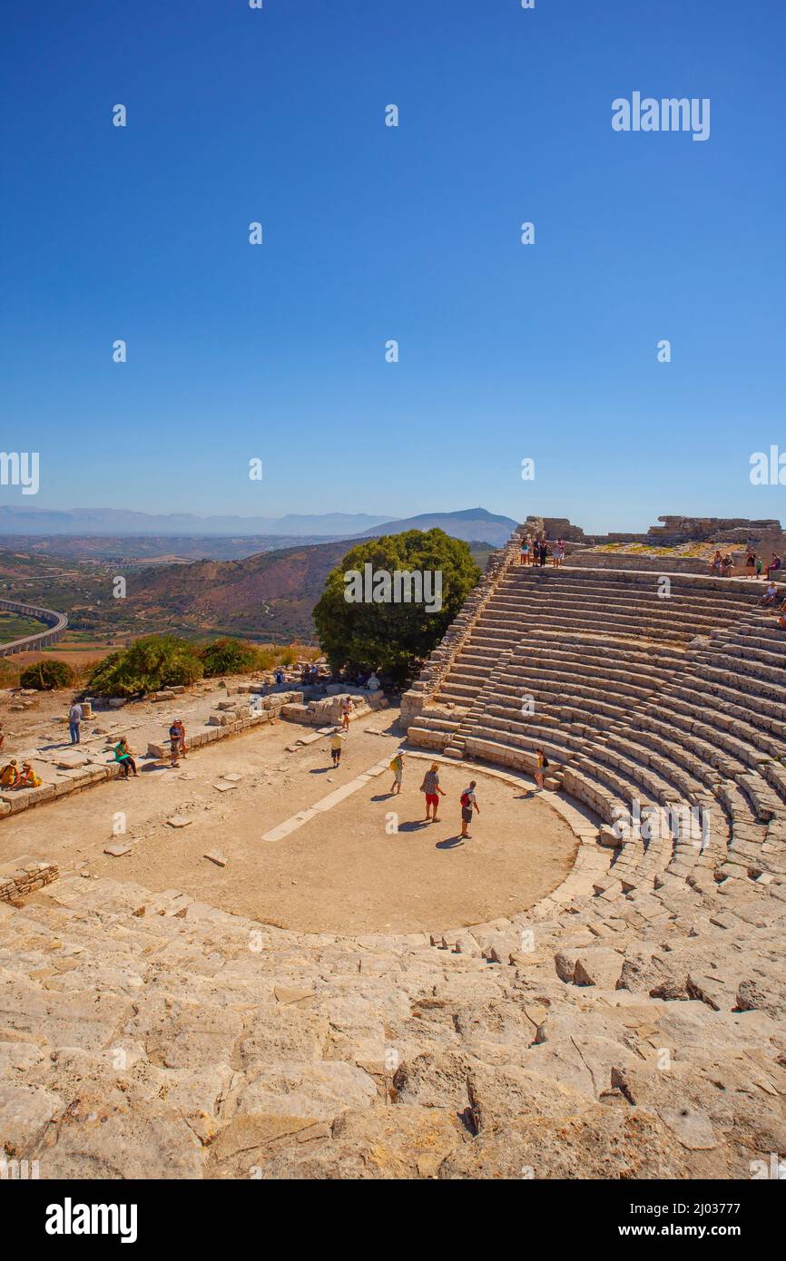 Archaeological Area of Segesta, Calatafimi, Trapani, Sicily, Italy, Europe Stock Photo