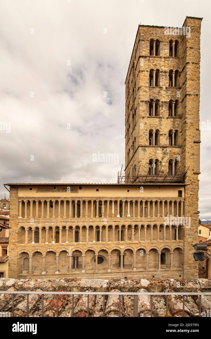 Pieve di Santa Maria, Arezzo, Umbria, Italy, Europe Stock Photo