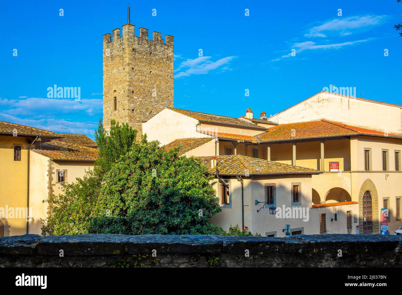 House of Francesco Petrarca, Arezzo, Umbria, Italy, Europe Stock Photo