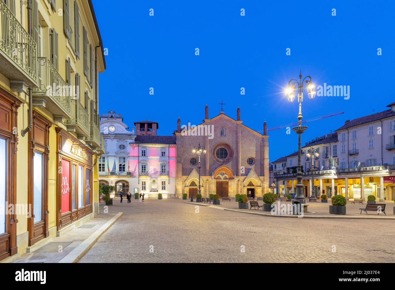 Piazza San Secondo, Asti, Piedmont, Italy, Europe Stock Photo - Alamy