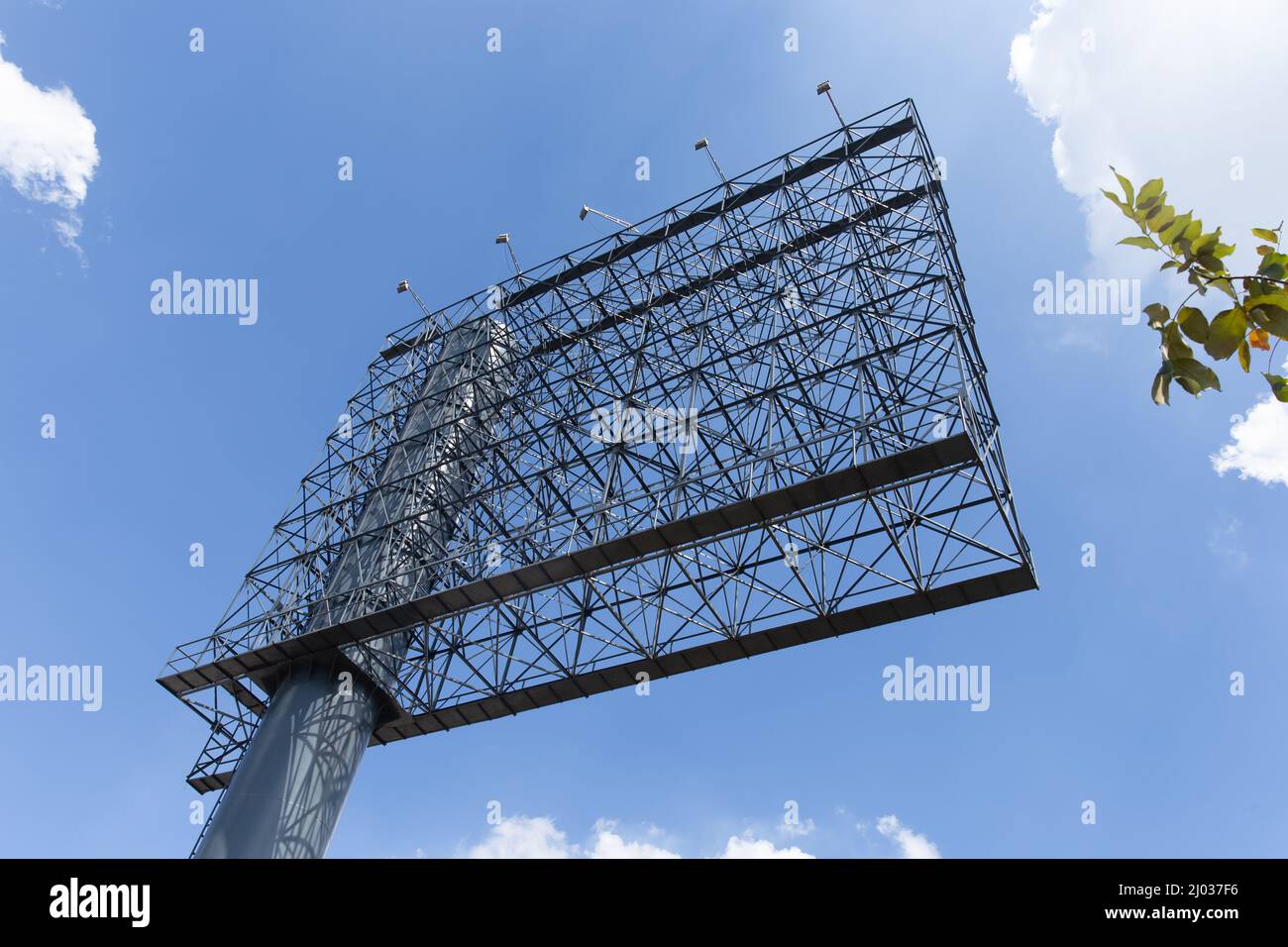 outdoor large steel metal frame for advertising billboard Stock Photo ...