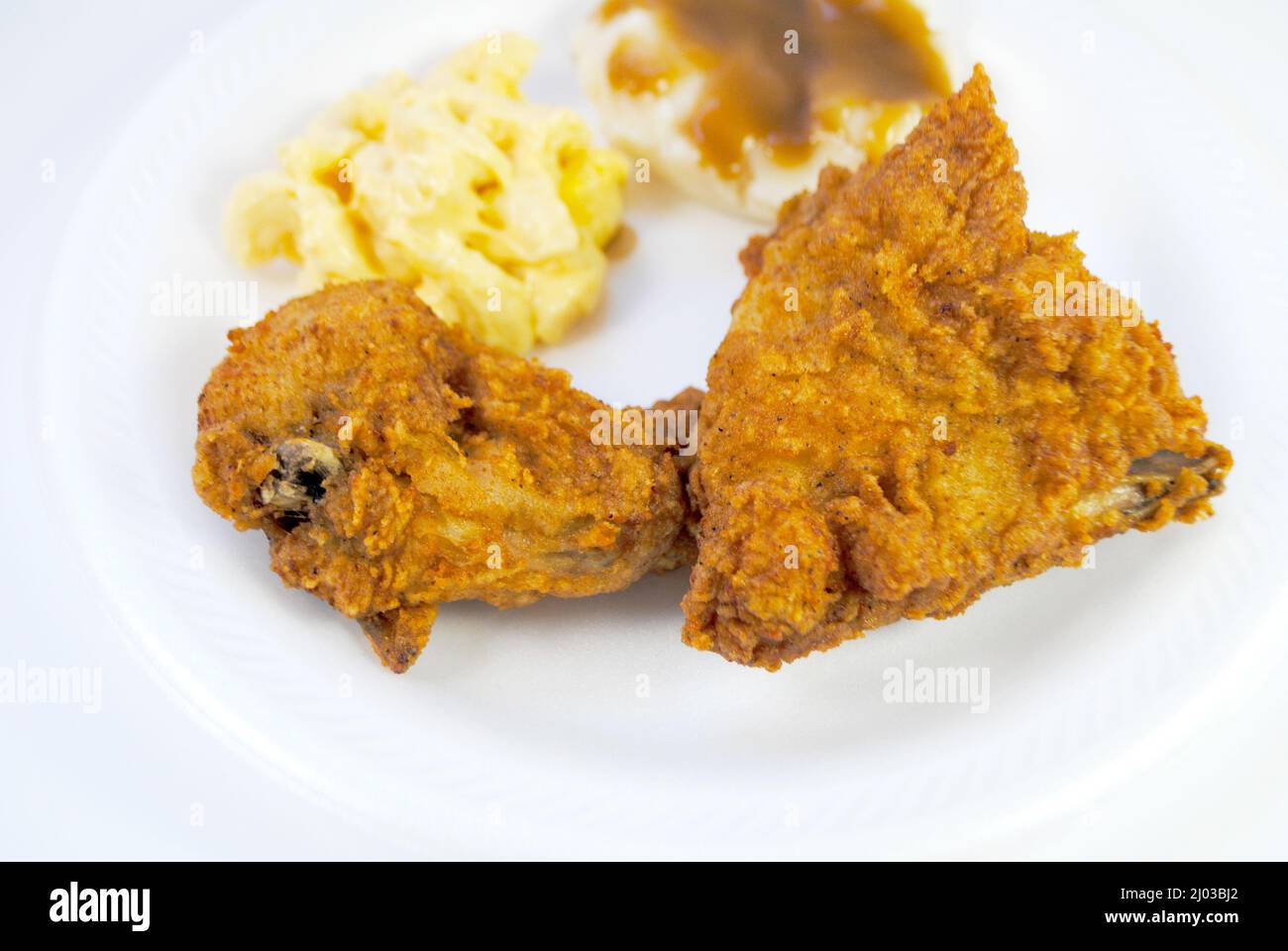 Mashed potatoes and gravy chicken hires stock photography and images
