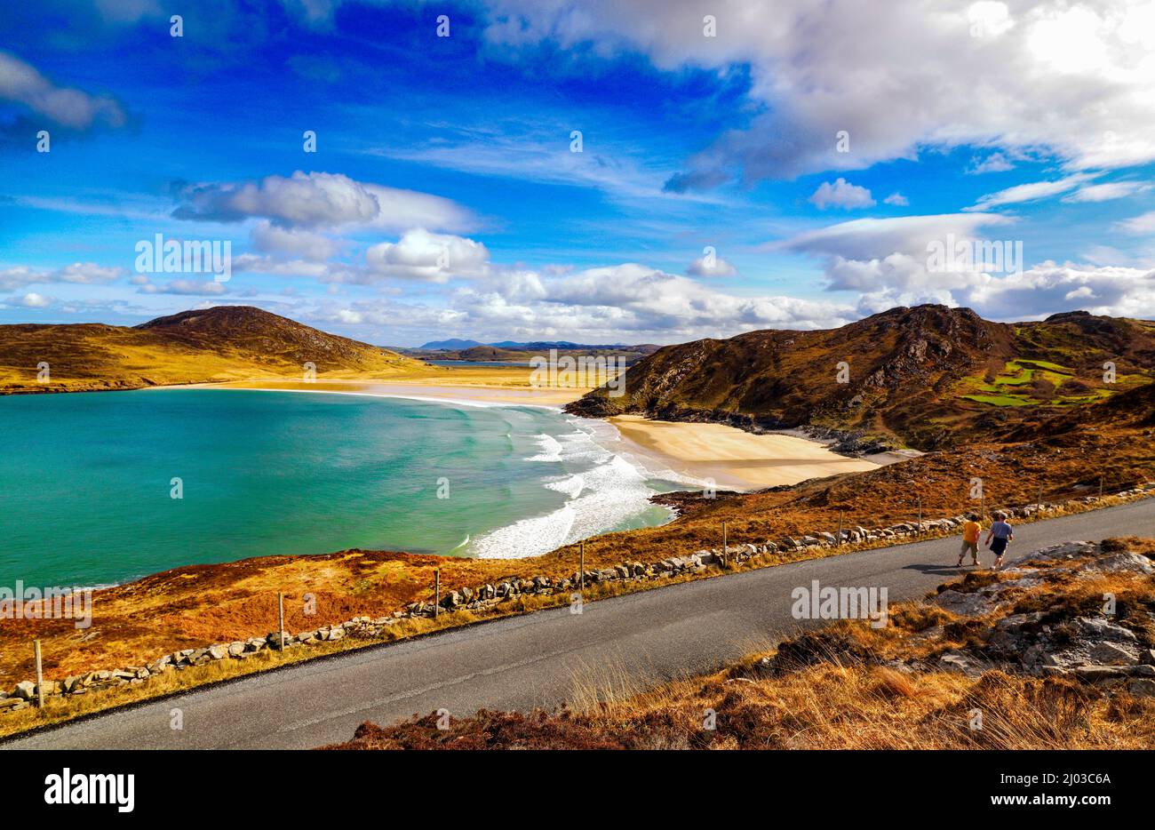 Tranarossan Beach on the Atlantic Drive in Rosguill, County Donegal