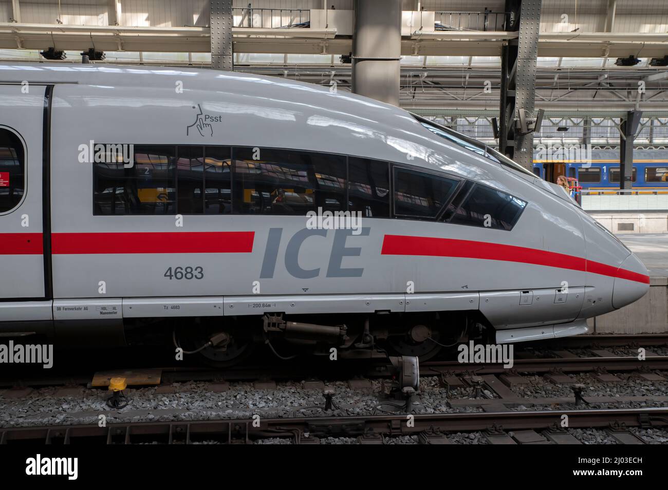 ICE Speed Train At Amsterdam The Netherlands 14-3-2022 Stock Photo
