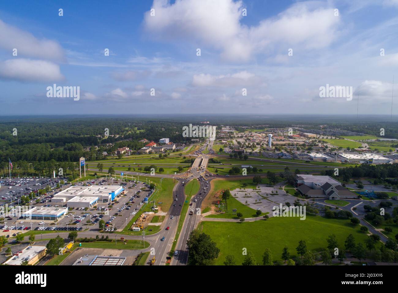 Malbis, Alabama diverging diamond interchange Stock Photo Alamy
