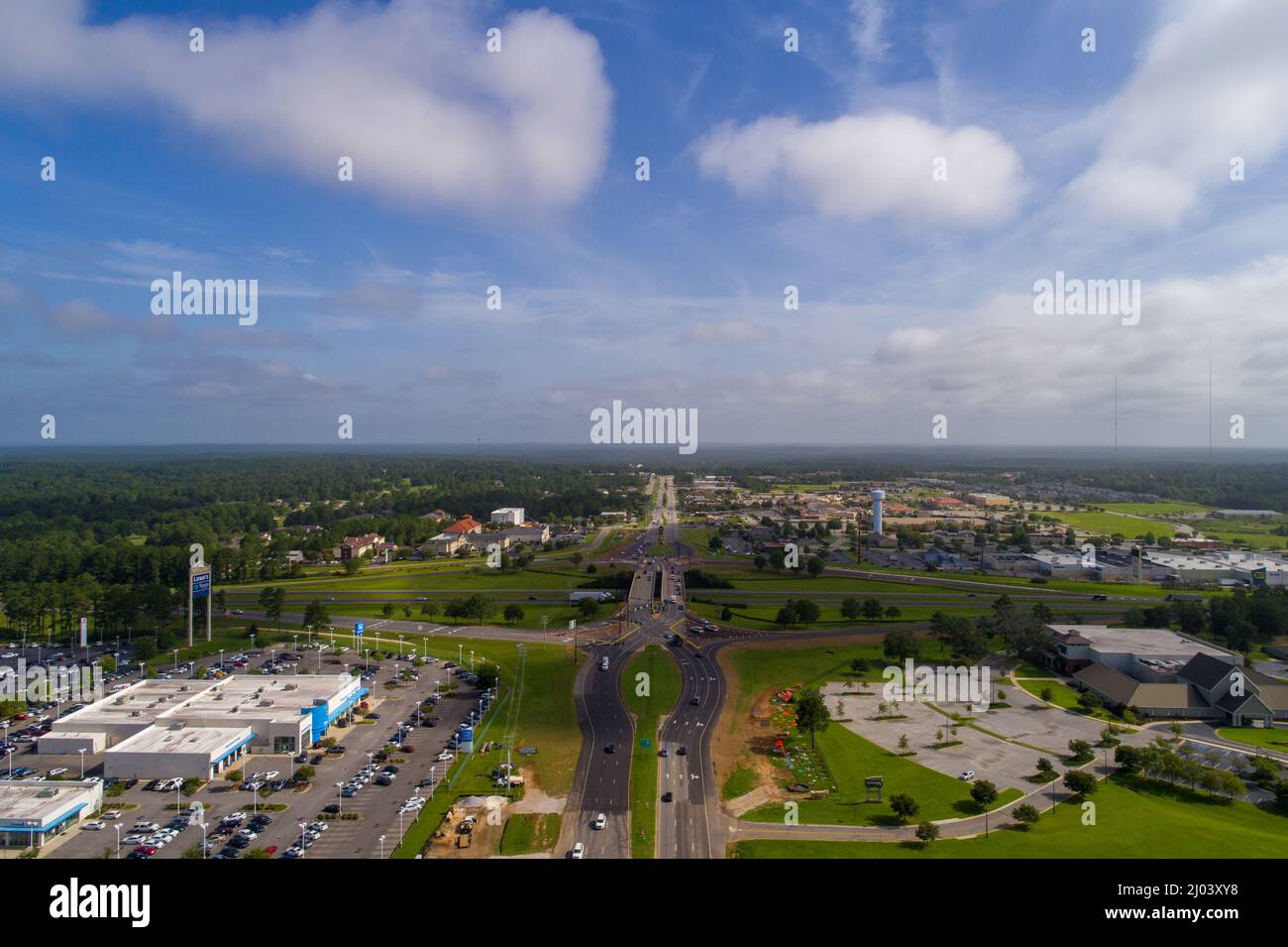 Malbis, Alabama diverging diamond interchange Stock Photo Alamy