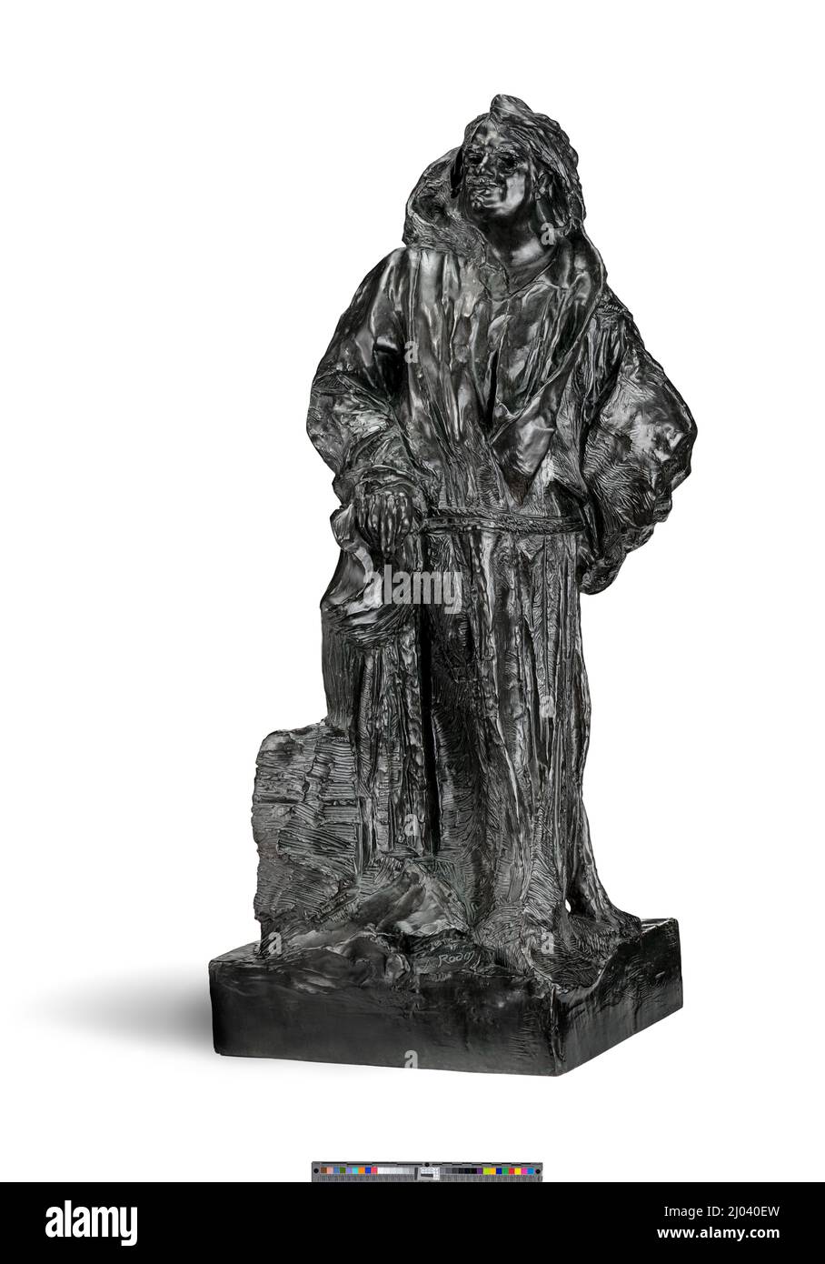 Balzac in a Dominican Robe. Auguste Rodin (France, Paris, 1840-1917). France, first modeled probably 1892, this cast 1982. Sculpture. Bronze Stock Photo