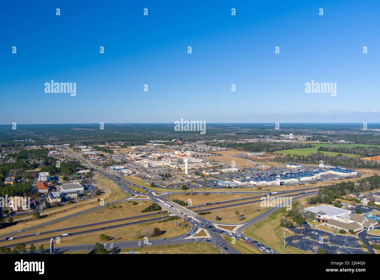 Malbis, Alabama diverging diamond interchange Stock Photo Alamy