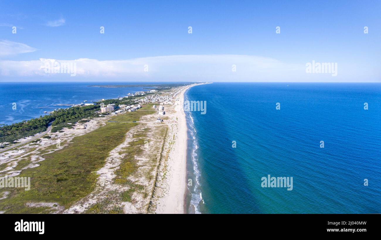 Fort Morgan Beach Stock Photo - Alamy