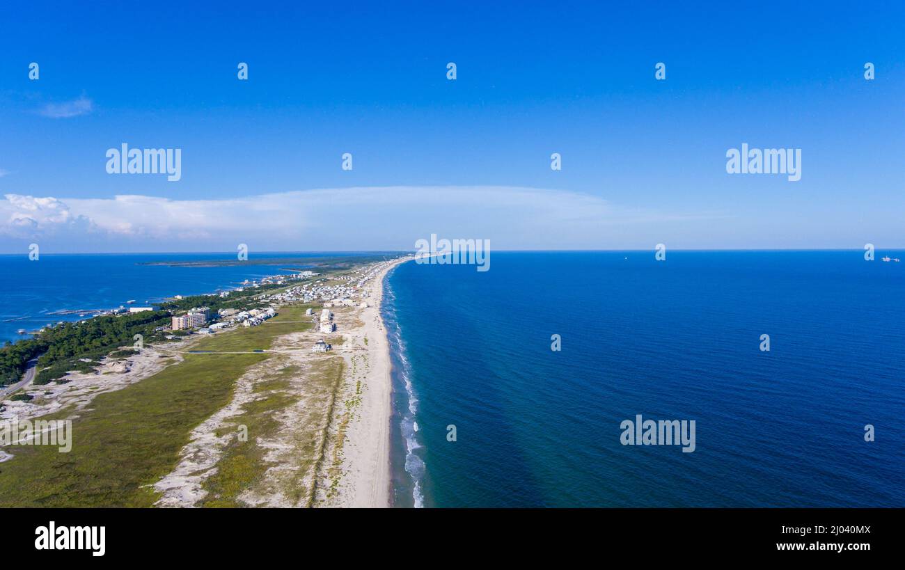 Fort Morgan Beach Stock Photo