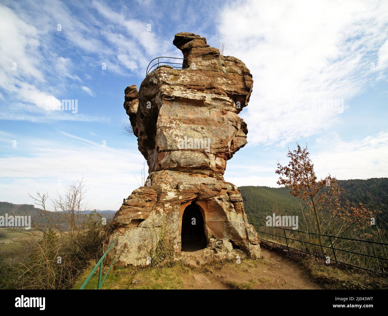 Burg Drachenfels, Busenberg, Germany Stock Photo