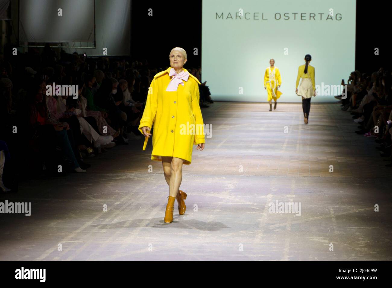 Berlin, Berlin, Germany. 15th Mar, 2022. Marcel Ostertag Fashion Show during Berlin Fashion Week Fall/Winter 2022. (Credit Image: © Beata Siewicz/Pacific Press via ZUMA Press Wire) Stock Photo