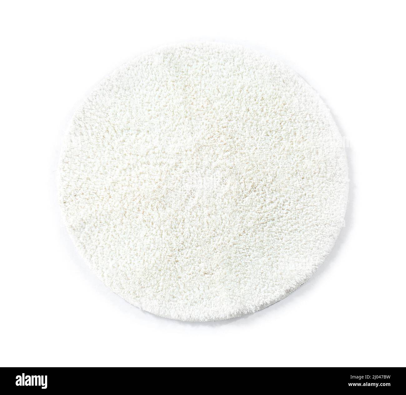 Soft round carpet on white background Stock Photo Alamy
