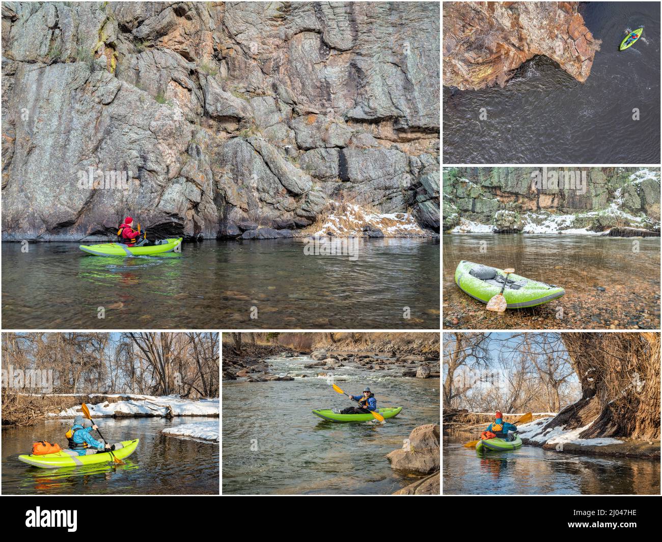 Whitewater Kayak Rivers paddling inflatable whitewater kayak on lakes and rivers of northern ...