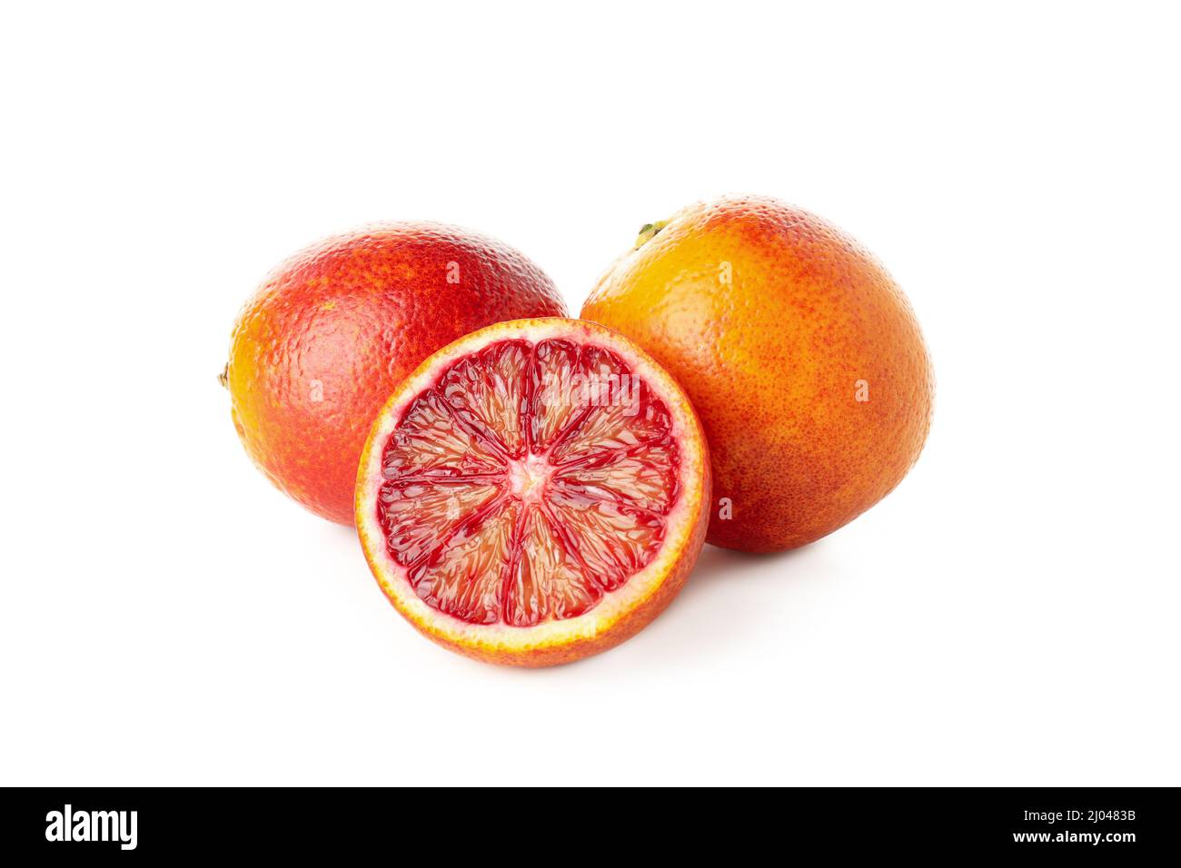 Red orange citrus isolated on white background Stock Photo