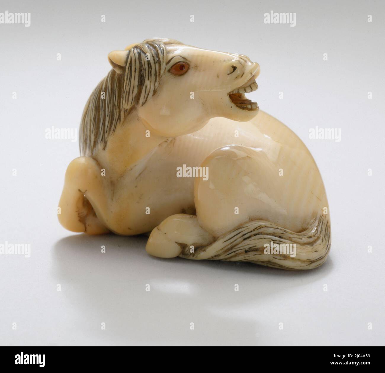 Resting Horse. School of Nagai Rantei (Japan, mid- to late 19th century ...