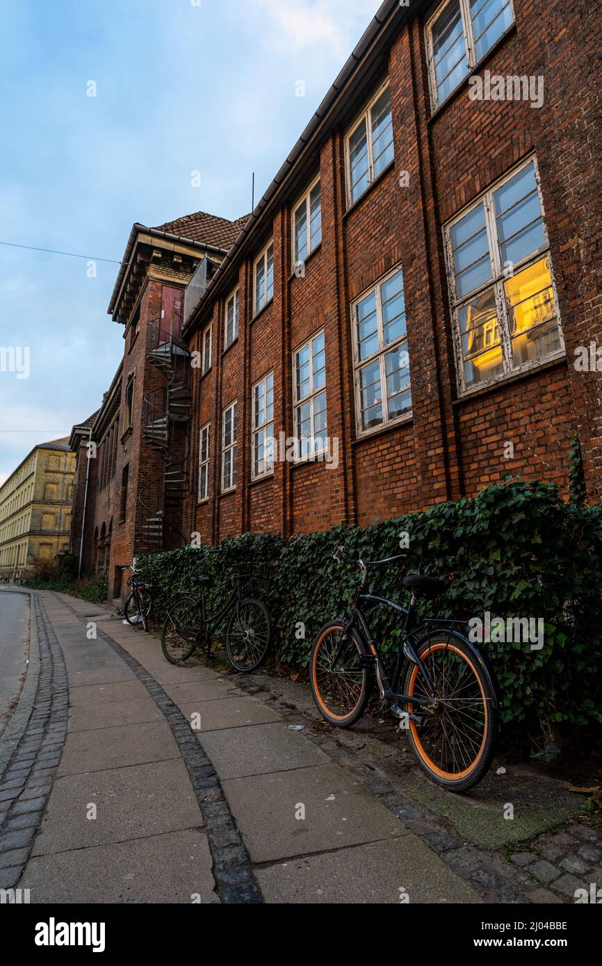 Exterior of old building in Copenhagen, Denmark Stock Photo Alamy