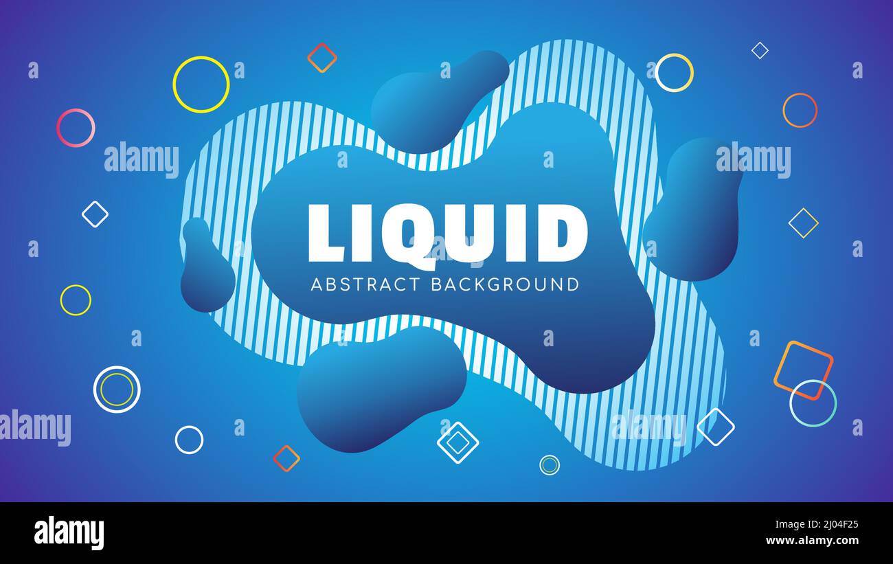 Rousing Colorful Abstract Liquid Background Design Stock Vector