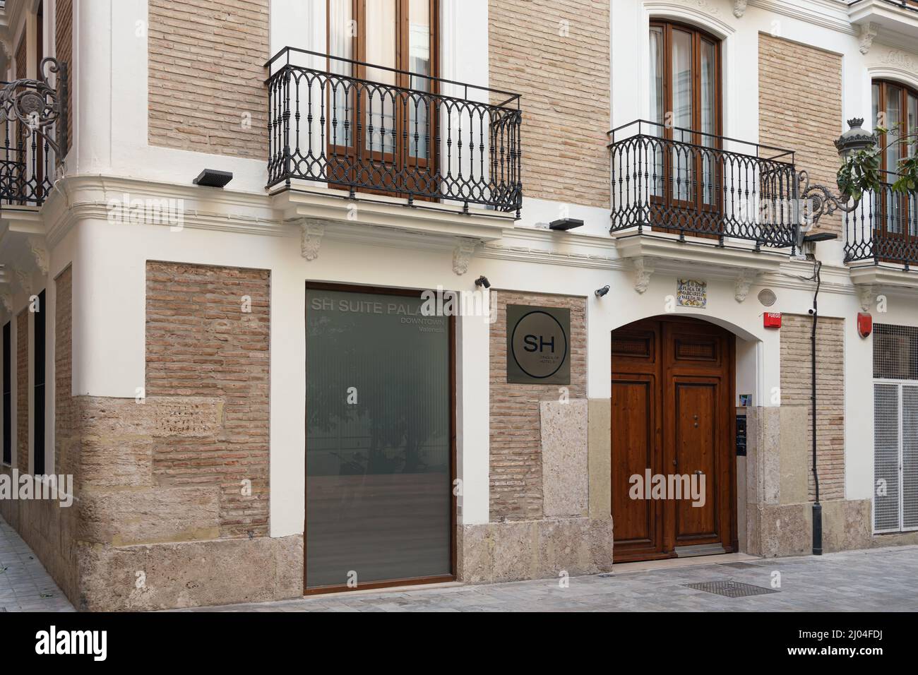 VALENCIA, SPAIN - MARCH 10, 2022: SH Singular Hotels is a Spanish hotel chain. Suite Palace Stock Photo