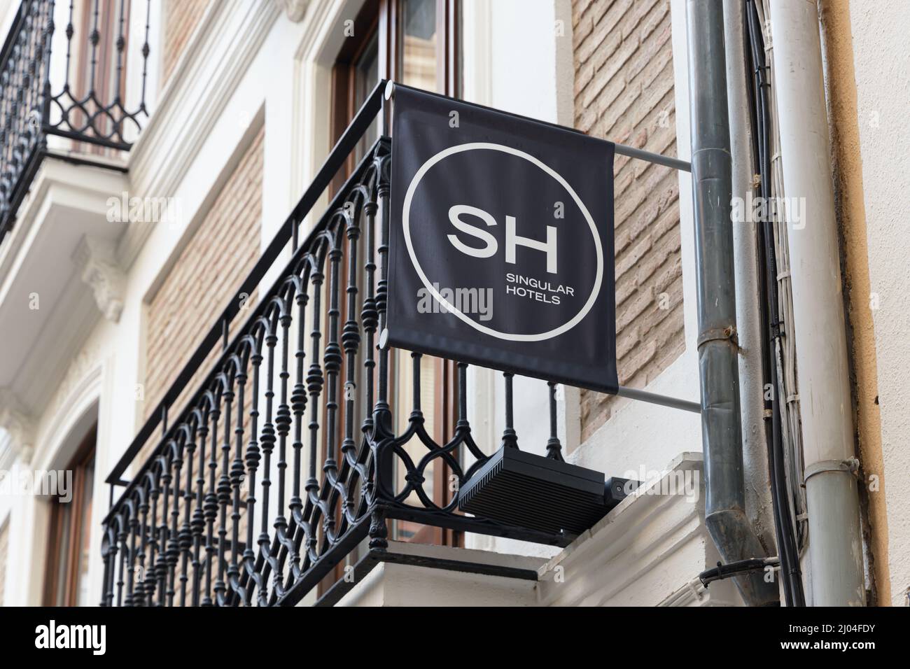 VALENCIA, SPAIN MARCH 10, 2022 SH Singular Hotels is a Spanish hotel
