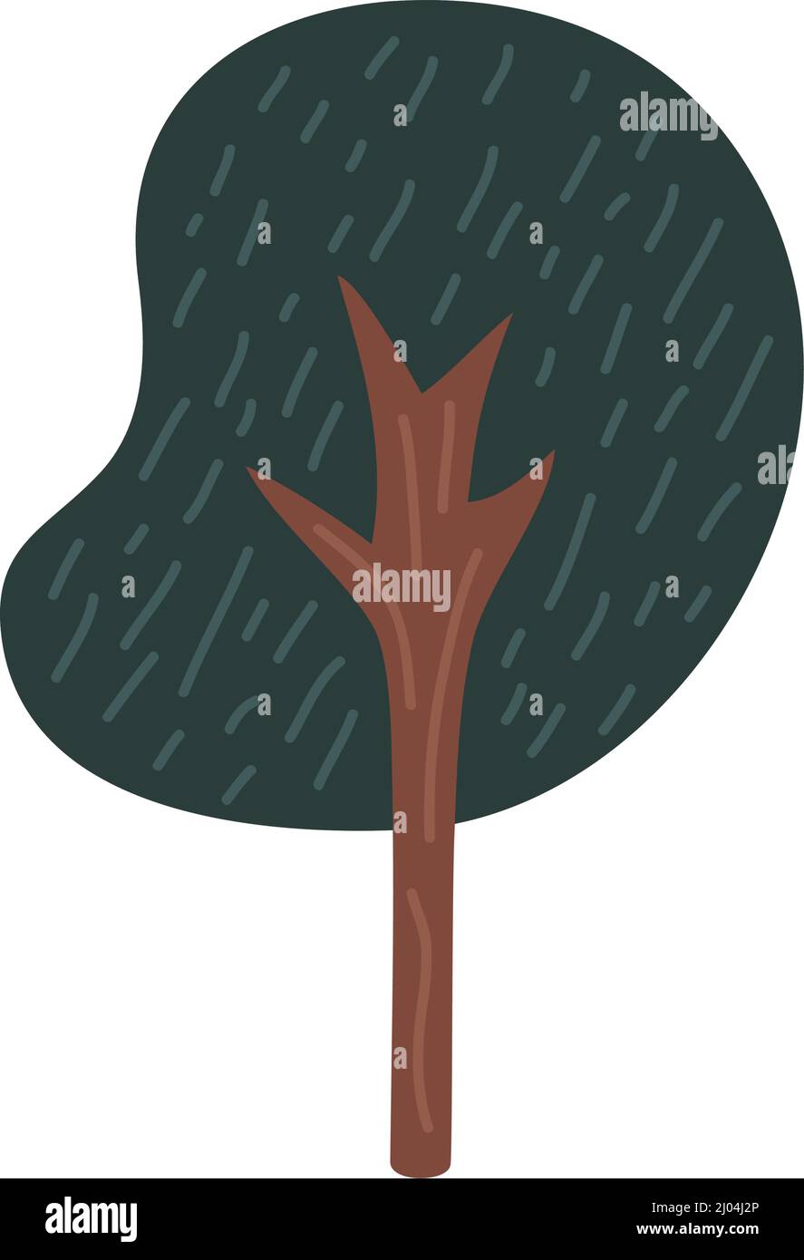 forest tree plant nature icon Stock Vector Image & Art - Alamy
