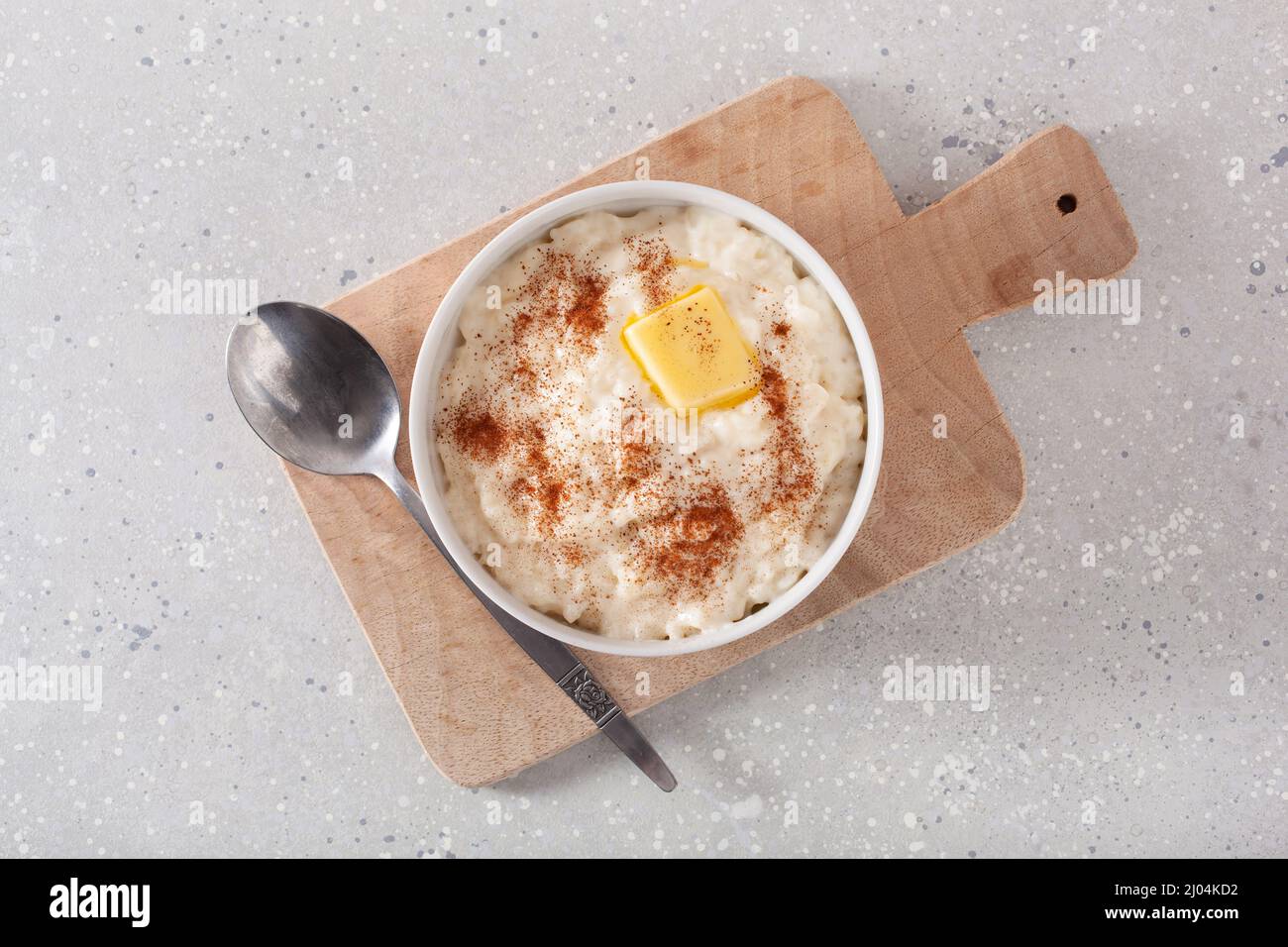 rice pudding with butter cinnamon. french riz au lait, norwegian ...