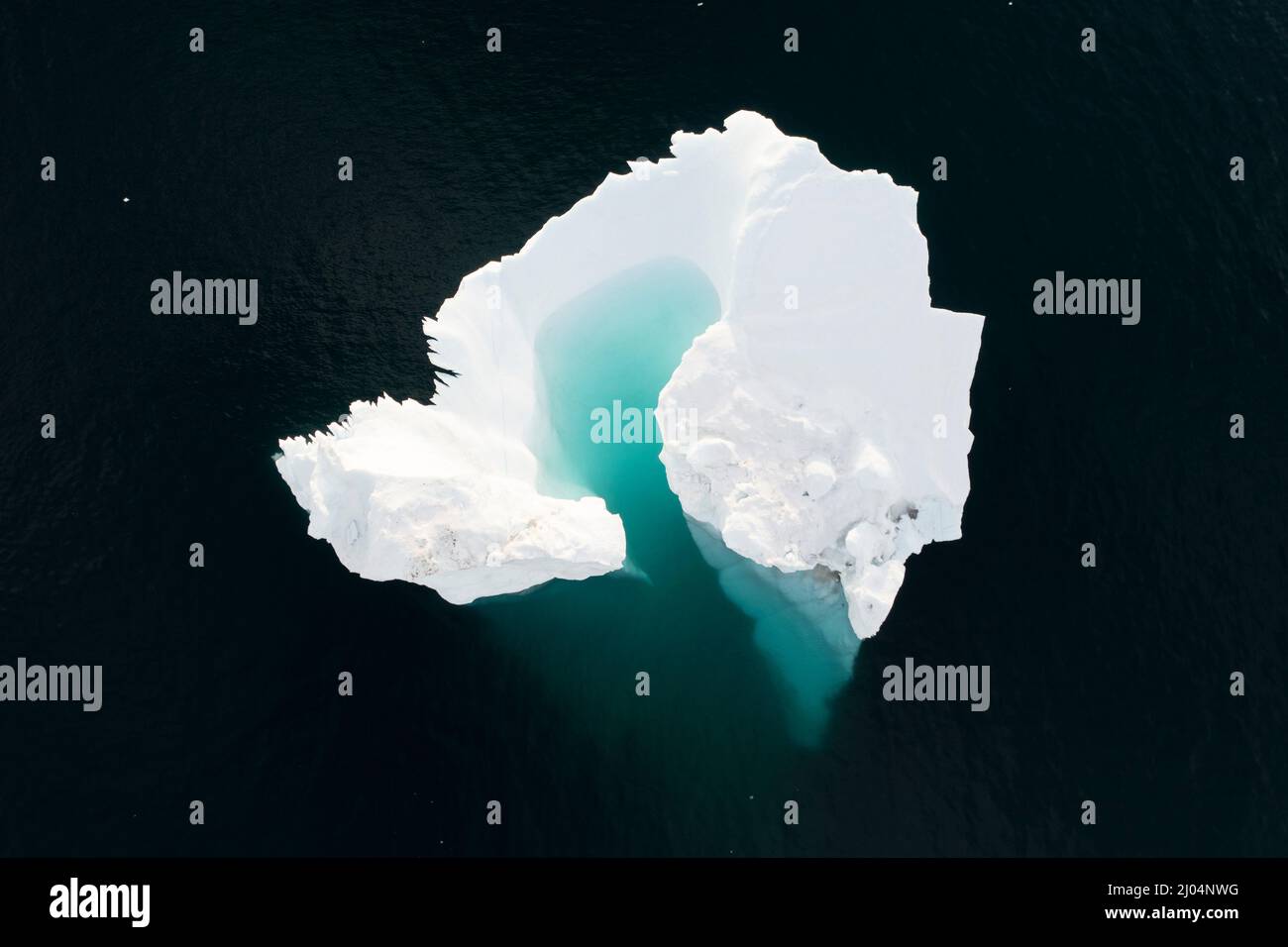 extreme icebergs from aerial view Stock Photo - Alamy