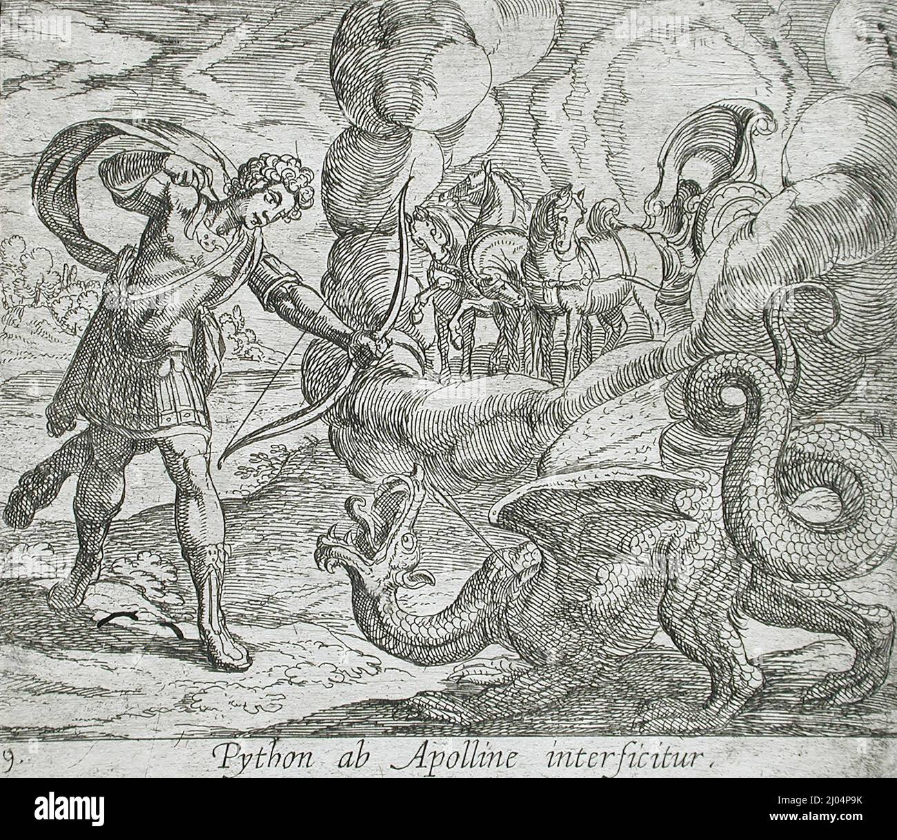 Apollo killing the python hi-res stock photography and images - Alamy
