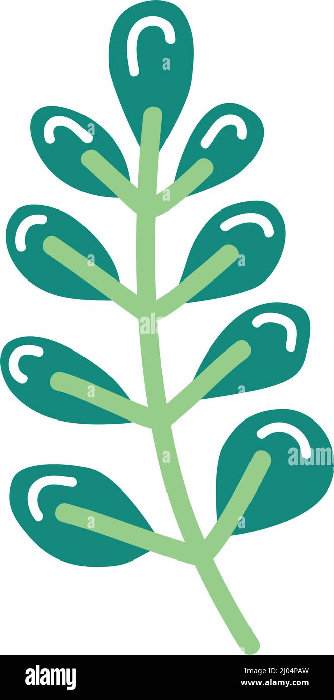 branch with leaves nature icon Stock Vector Image & Art - Alamy