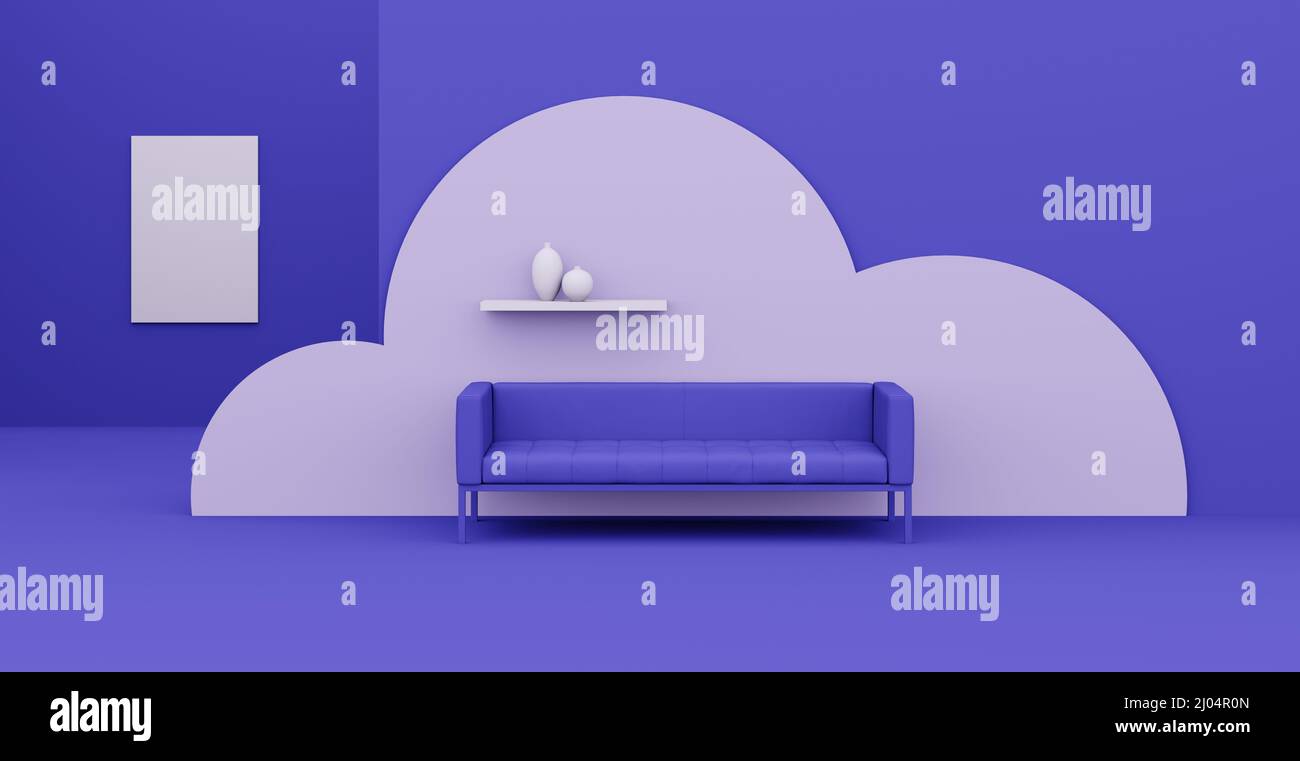 3d Abstract interior. Interior template Stock Photo - Alamy