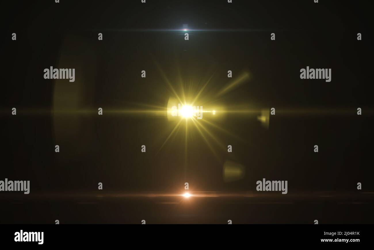 Lens Flare light over background. Easy to add overlay or screen filter