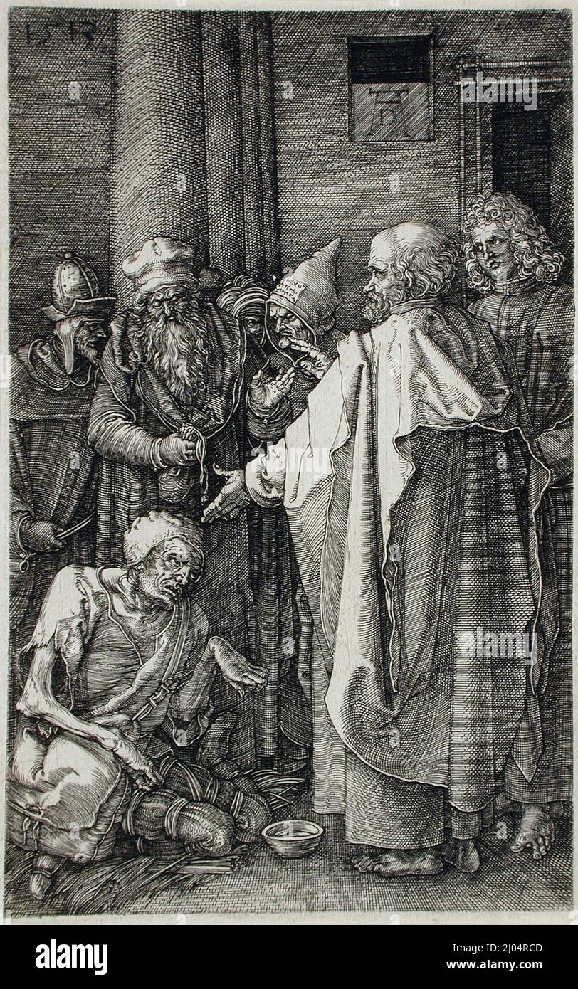 Saints Peter and John Healing a Cripple at the Gate of the Temple ...