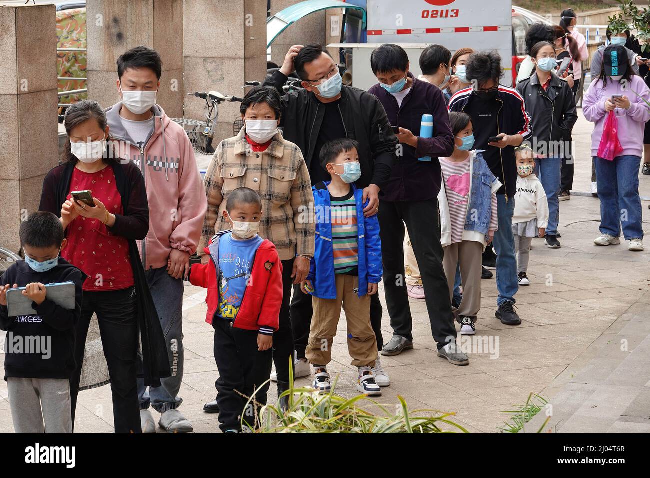 Were Mask Community residents and children wearing face masks as a precaution ...