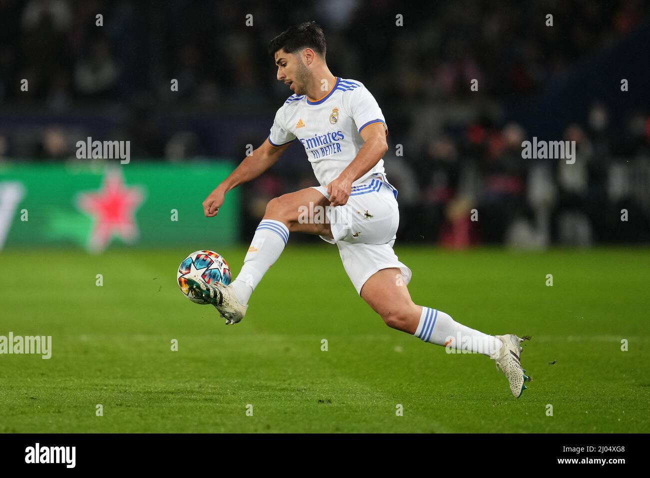 Marco Asensio of Real Madrid during the UEFA Champions League match between Paris Saint Germain